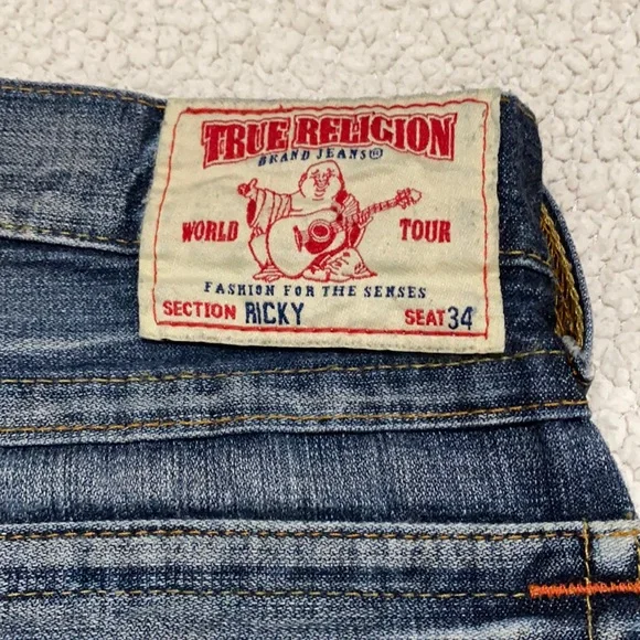 TRUE RELIGION JEANS “Ricky” | Size 33 Dark Wash - Picture 2 of 13